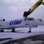 See How a fired employee destroys the plane using a digger 1