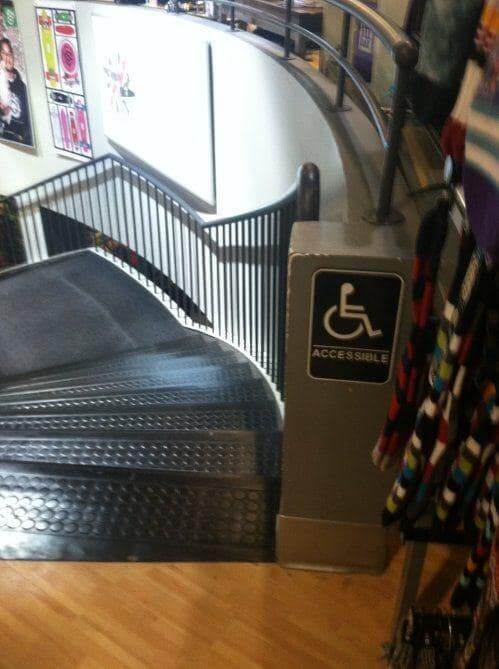 Wheelchair accessible? I don't think so!!