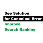 canonical error solution wordpress