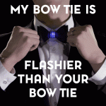 How about attending a party with flashy bow-tie 1