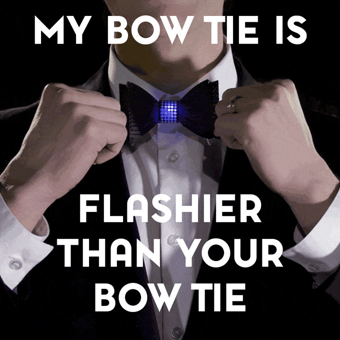 flashy bow tie diy