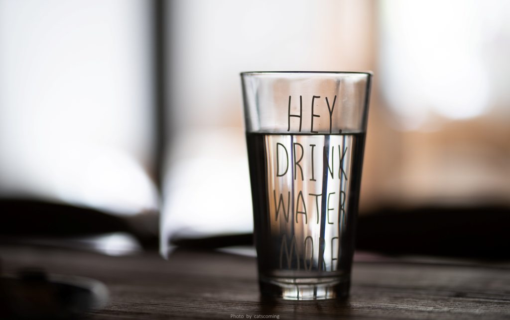 water reminder glass