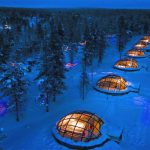 Glass igloo Finland Kakslauttanen Artic Resort