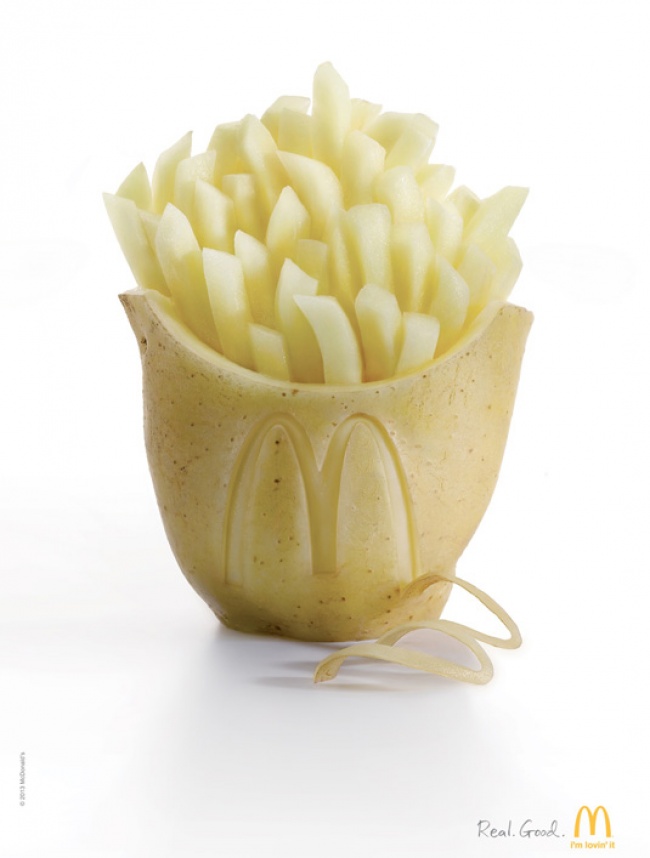 Ads describe product aptly McDonalds fries
